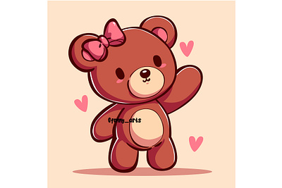 Cartoon Style Teddy Bear animal assortment baby bear bearing cartoon character childhood cute element happy joy kids lovely mascot pet romantic soft teddy toys