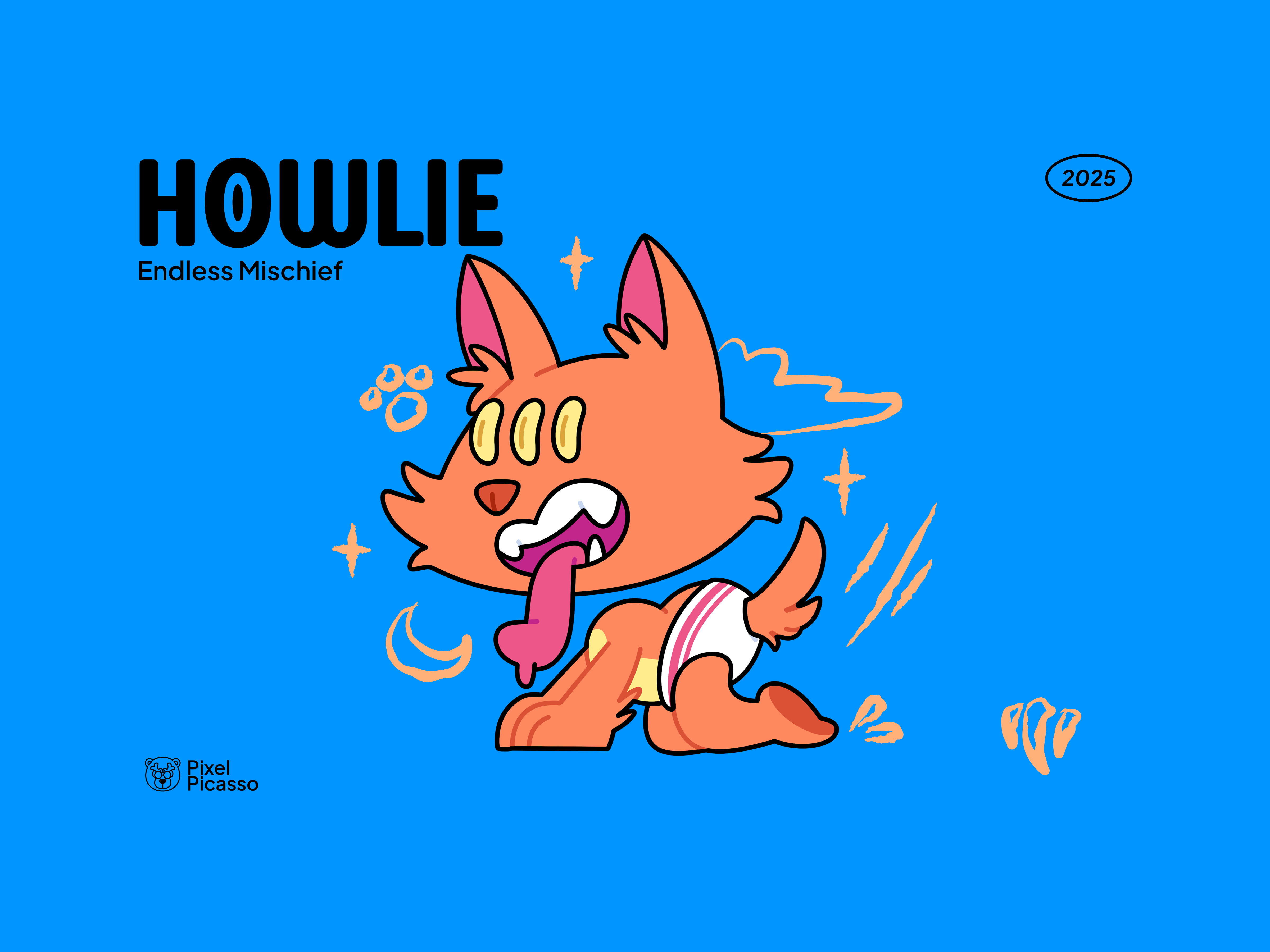 Werewolf Cartoon Character alien branding card game cartoon cartoon character character design colorful design graphic design halloween illustration kawaii logo logo cartoon logo mascot playful ui ux vector werewolf