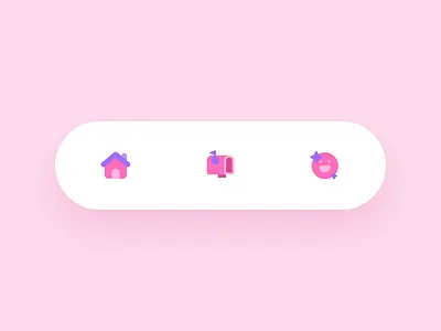 Dynamic Tabbar in the “Shelog” app animation dynamic icon motion icons motion graphics tabbar ui
