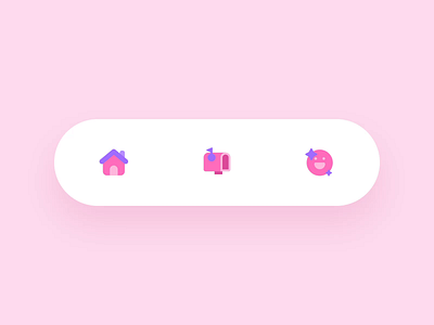 Dynamic Tabbar in the “Shelog” app animation dynamic icon motion icons motion graphics tabbar ui