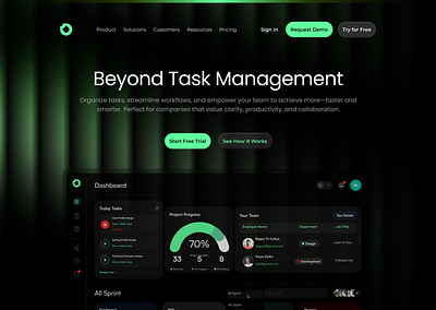 🚀 Exploring Hero Section for a SaaS Website app black branding dark design exploration graphic design green hero illustration landingpage red saas space ui uiux ux website