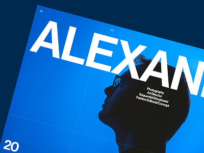 Portfolio concept web clean ui ux web