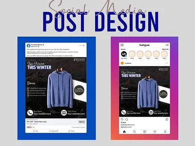 Fashion Social Media Post Design branding digital platform design facebook post fashion design graphic design instagram post social media post