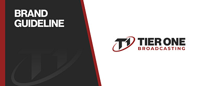 T1 BROADCASTING - BRAND STYLE GUIDE branding graphic design logo
