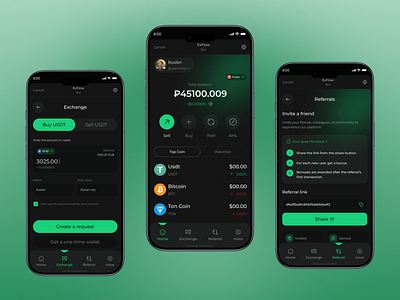 Crypto Wallet Bot – Smart & Secure Mobile App aitrading app design botapp cryptoapp cryptotradingapp cryptowallet design fintechdesign logo mobile app