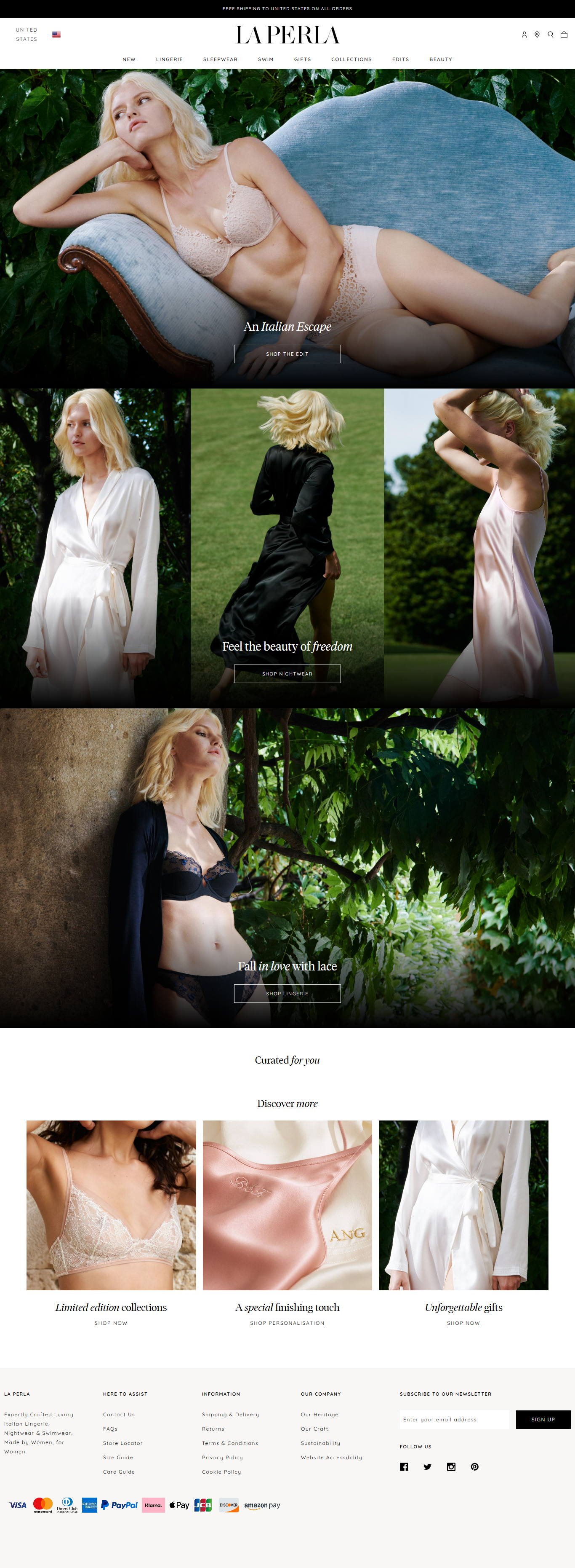 La Perla — Luxury Lingerie & Swimwear Bigcommerce Store Design bigcommerce branding design ecommerce ecommerce store design ecommerce ui logo luxuryecommerce modernwebdesign product page theme development ui