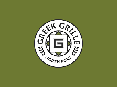 Greek Grille - Logo Redesign badge brand branding business emblem figma greek grille local logo monogram playoff responsive restaurant