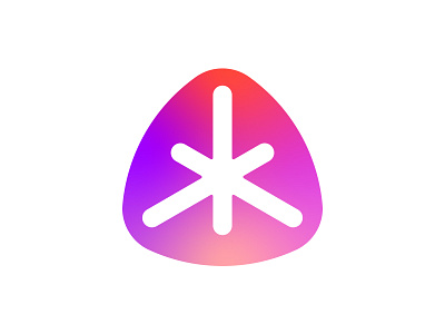 Dynamic Gradient Logo Icon for Startup & Digital Brands abstract ai branding colorful design dynamic futuristic gradients icon logo logodesign logotype modern star starburst tech technology techy triangular vibrant