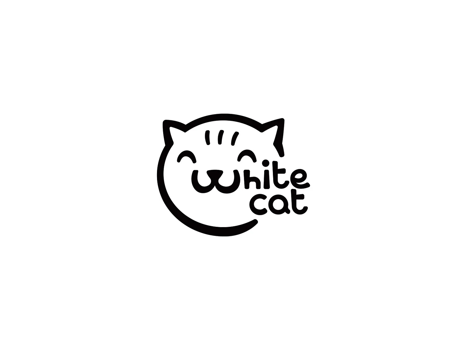 White cat logo brand branding cat cat logo design elegant graphic design logo logo design logo designer logodesign logodesigner logotype minimalism modern wordmark