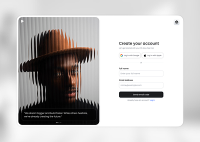 Sign up - Daily UI Challenge #001 dailyui ui ui design uichallenge web design