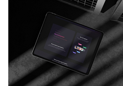 Startup Portfolio/ Agency UI/UX Concept (Dark Mode) agency clean ui dark mode design figma fintech landing page minimal ui services startup ui uiux ux web web design