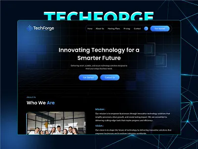 Technology design figma futuristicdesign illustration landingpage techlandingpage ui ux uidesign uxinspiration webflow websitedesign wix wordpress