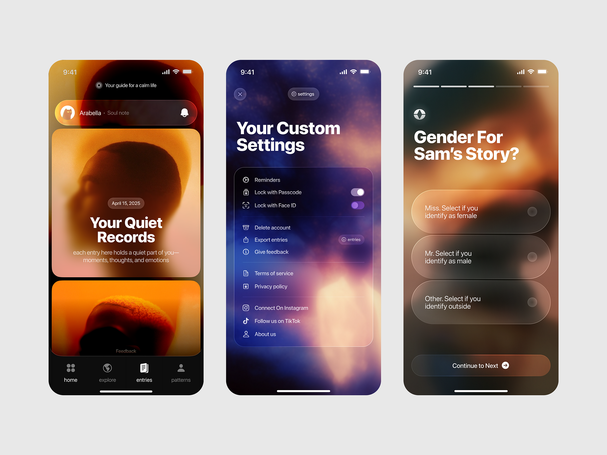 AI Meets Journaling – Oryl App by Sajon for Orix Creative on Dribbble
