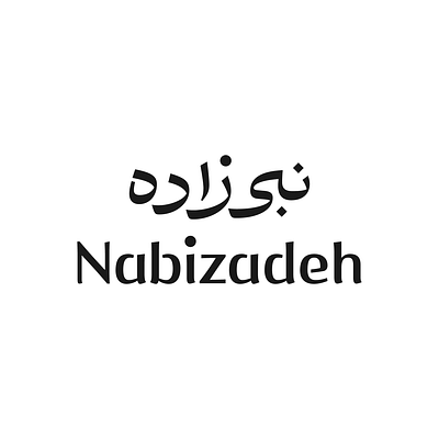 Nabizadeh arabic bilingual design logo logotype persian type typography
