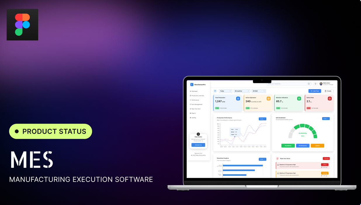 Manufacturing Dashboard UI UX Design | Factory ERP Dashboard dashboarddesign data visualization ui erpdashboard factorydashboard industrial web app ui manufacturingdashboard oeeanalytics productionmonitoring saas dashboard ux design saasui
