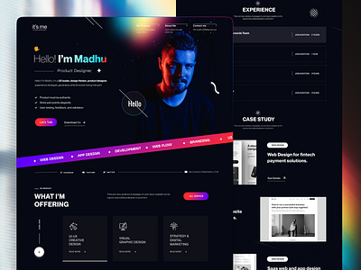 Personal Portfolio Website cv marketing agency personal branding personal portfolio personal website portfolio portfolio ui resume ui uiux web design website