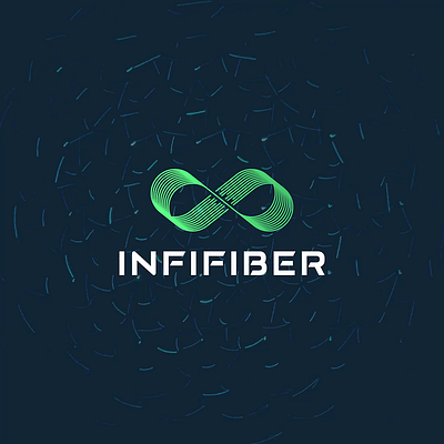 Multi-Line Art Infinity Symbol Logo Design for "INFIFIBER" brand identity branding design design logo fiber flat graphic design icon illustration infinite line line art logo logo design logos logotype minimal minimalist modern ui