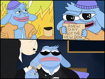 NOTDOG - crypto meme coin ad banner brand branding crypto instagram logo marketing meme post promotion twitter