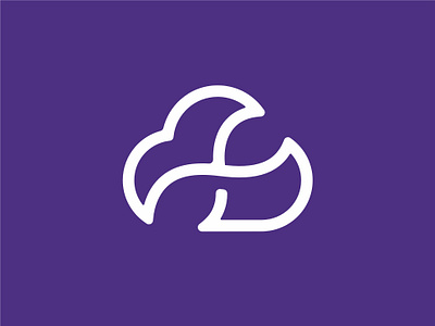 Infinity cloud icon cloud eight fimbird graphic design infinity logo logodesign logodesigner sky