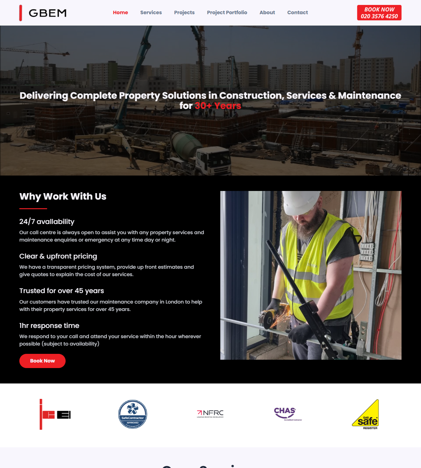 Reliable & Scalable Website for Property Service Provider branding graphic design illustration landingpage nexilup webdesign webxpart