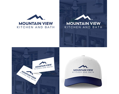 Mountain View Kitchen and Bath Logo Design bath bath logo design brand branding contractor design graphic design kitchen kitchen logo design logo logo design remodeling remodeling branding remodeling logo design