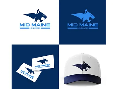 Mid Maine Generator Logo Design brand branding design graphic design logo logo design