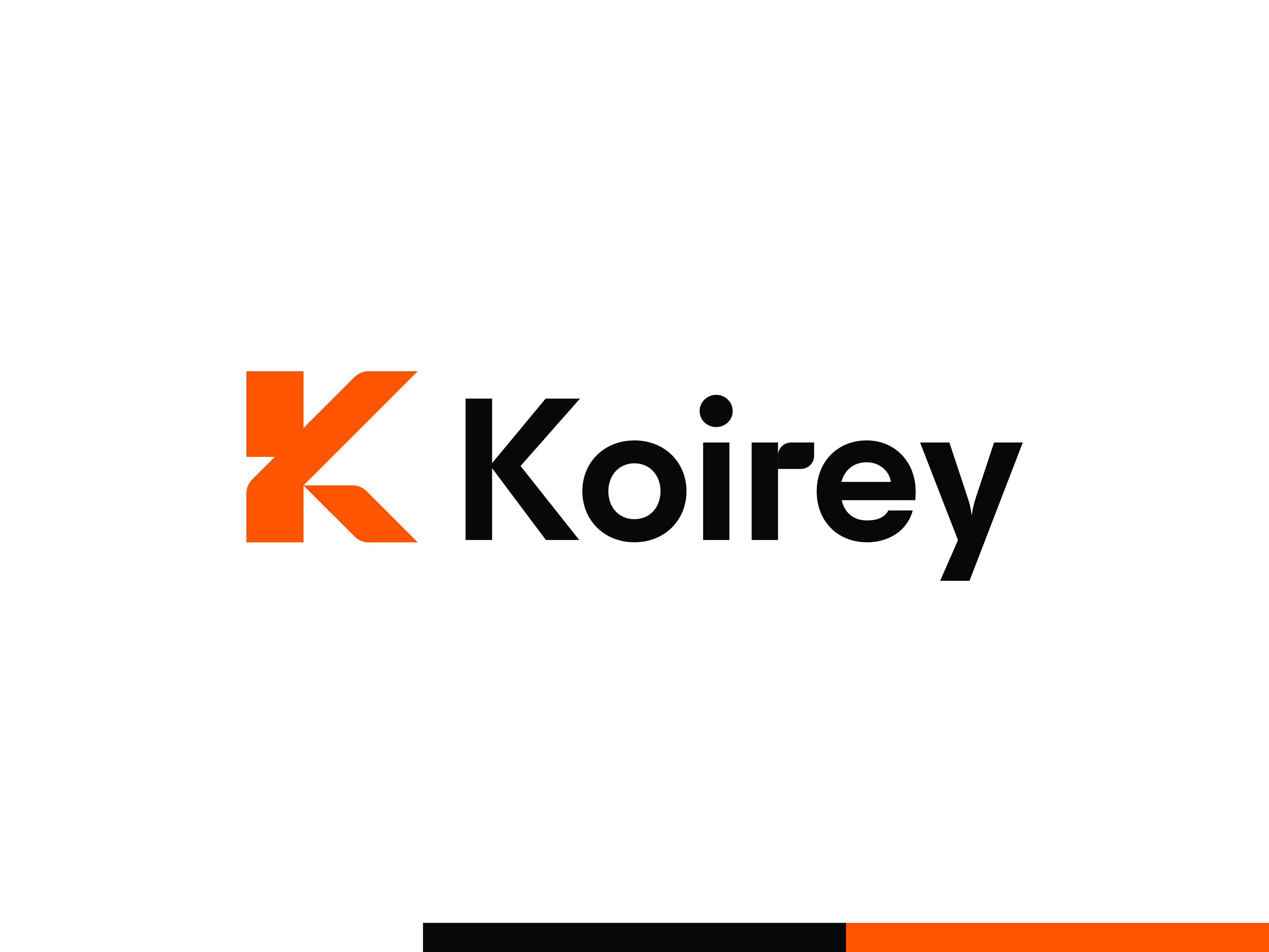 K logo for koirey brand identity branding identity k k logo logo logo design logo mark logotype minimalist logo modern logo symbol vector