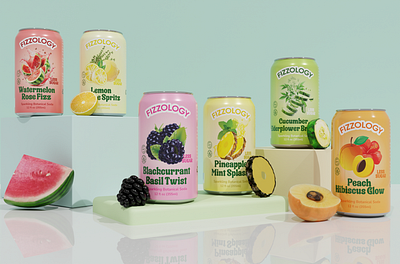 Can Packaging Design / Fizzologoy / By Hussnain Ali 3d mockups box can design can packaging design graphic design graphic designer label label design label designer mailer box packaging design packaging designer render
