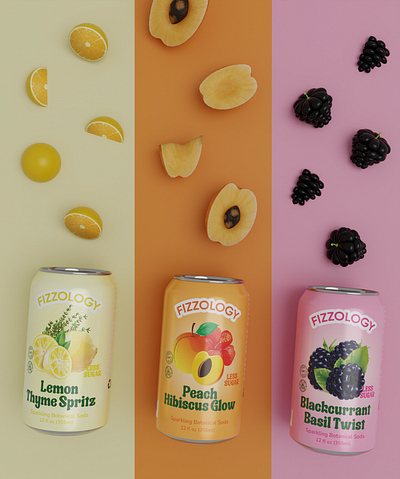 Can Packaging Design / Fizzologoy / By Hussnain Ali 3d mockups box can design can packaging design graphic design graphic designer label label design label designer mailer box packaging design packaging designer render