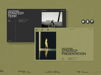 OXO | Brand Strategy Presentation Template brand strategy branding design graphic design guideline minimal powerpoint presentation ui