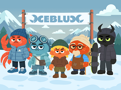 Cebluc - Winter Edition animation brand identity branding branding design character character design concept illustration crab graphic design illustration ip ip design logo logo concept logo design mascot mascot design restaurant visual branding visual identity