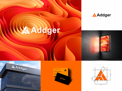 Addger Logo branding design graphic design illustration illustrator lettering logo monogram ui vector