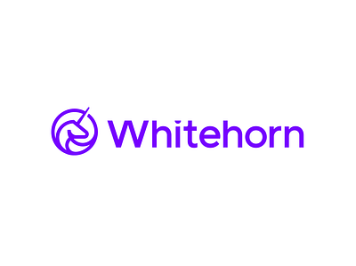 Whitehorn animal logo branding geometric horse identity logo logo design minimal logo modern modern logo saas symbol tech technology logo unicorn whitehorn