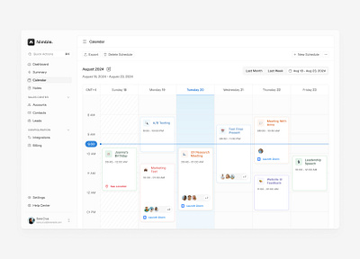 Calendar page 🗓️✨ calendar ux uı uı ux design