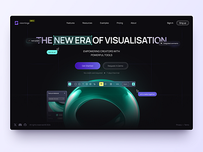 Website Design for Visualisation design ui ux web website