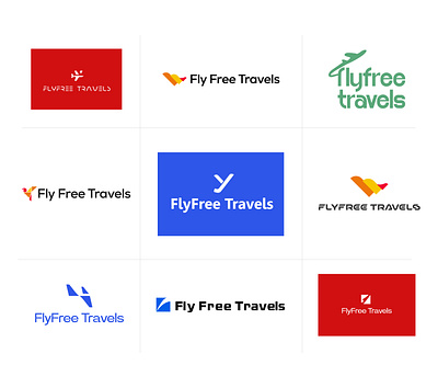 Logo Design For FlyFree Travels branding creative logo ideas creative logos creativedesign graphic design logo design logos mohali typography