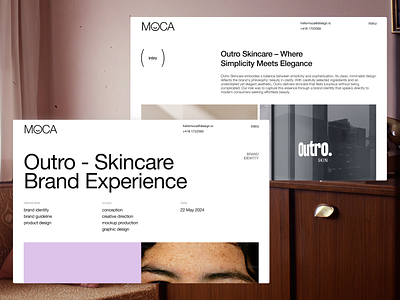 Project Detail + Creative Agency — Case Study Layout, Editorial app brand framer