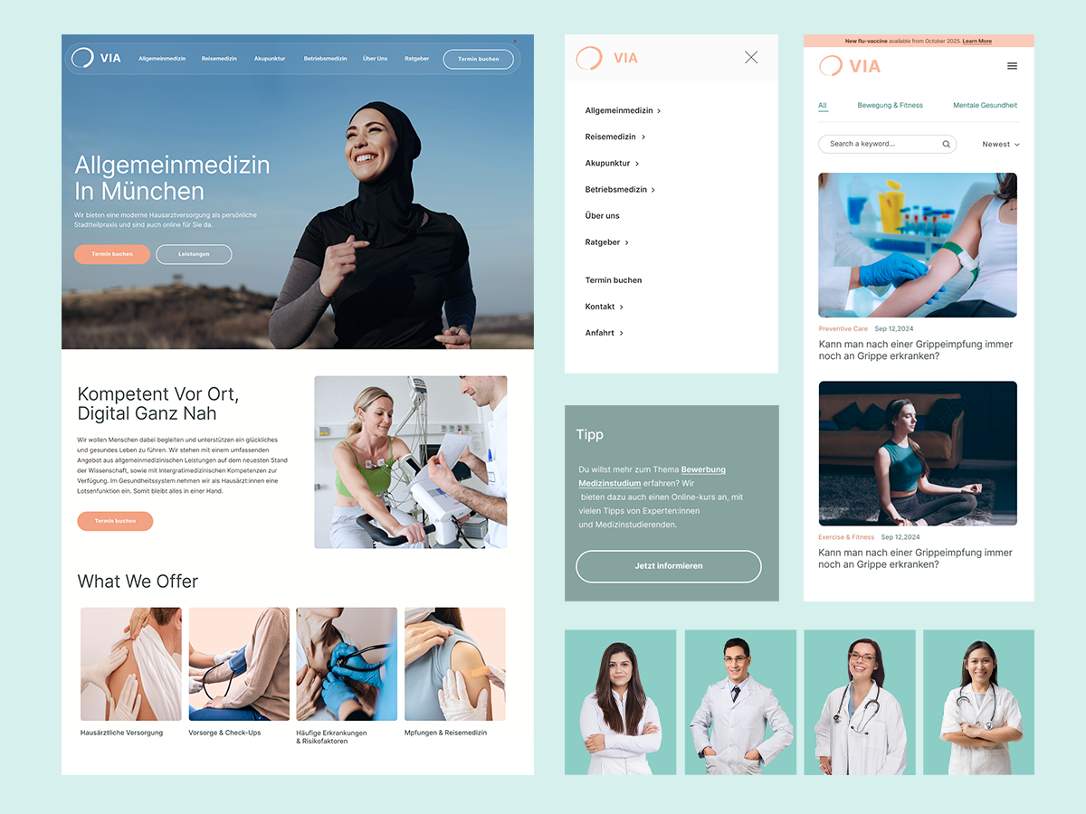 Healthcare With Local SEO Focus branding graphic design health hero health webdesign health website banner healthcare local seo logo saas health seo health ui