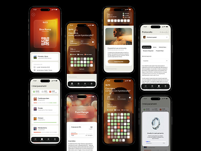 qura - healthy app app design health healthy minimal personal product ui ux