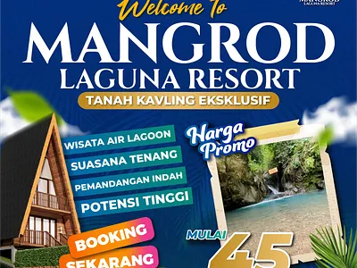 Design Social Media MANGROD LAGUNA RESORT branding editing graphic design property video