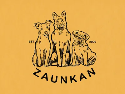 Zaunkan Logo animal logo animal mascot brand design brand logo branding character character design company mascot creative illustration creative logo design dog logo illustration logo logo design logo illustration mascot logo minimal logo unique mascot vector logo