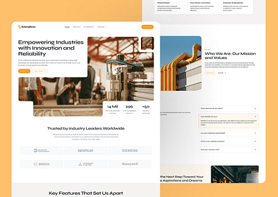 Buildingblock - Construction Website clean construction website figma modern photoshop ui website website design