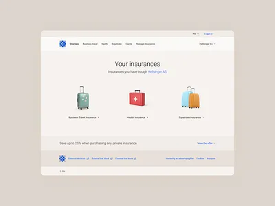 Personal insurance facelift business design corporate design corporate identity insurance simple ui ui design ux design web design