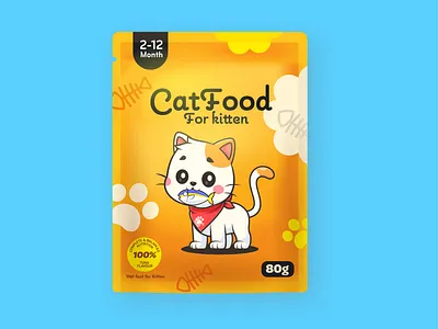 Cat Food🐱🥫 animal branding cat cat food cute doodle feeding fish flat food healthy icon illustration kitten logo packaging pet pet shop sketch snack