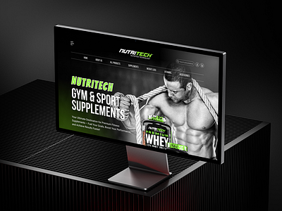 Gym & Sports Supliment Landing Page gym landing page landing page landing page website ui ui design ui ux ui ux design website design