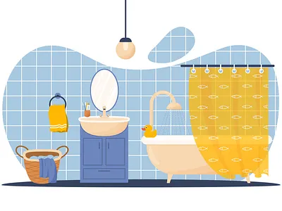 bathroom interior bathroom design graphic design illustration interior vector graphic vector illustration