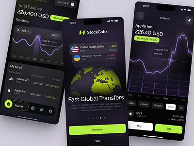 Mobile Design for Investment app design application design design interface ios app design mobile app product service startup ui ux