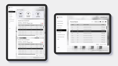 Edward Charles Foundation: Client Dashboard for Charitable funds branding design figma ui design web