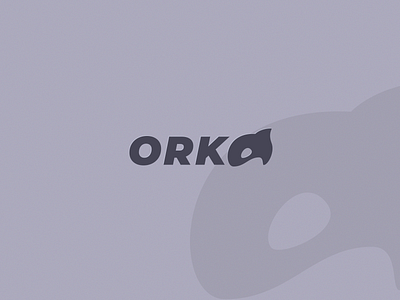 Orka animal design fish float letter logo mascot ocean orka predator sea simple sport swim vector wave whale