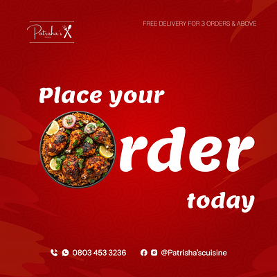 SOCIAL MEDIA AD FOR FOOD BRAND flyer food brand graphic design social media